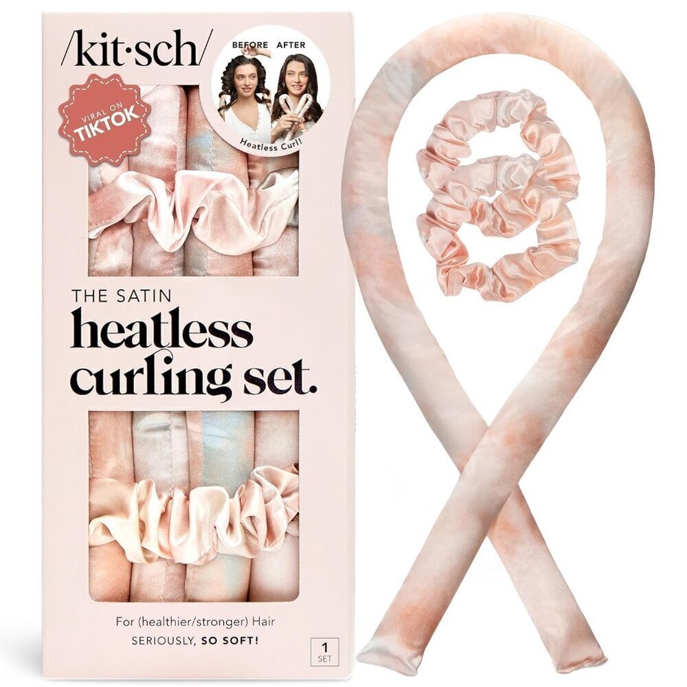 Heatless Curling Set Satin Hair Curler Sleep In Frizz-Free Styling